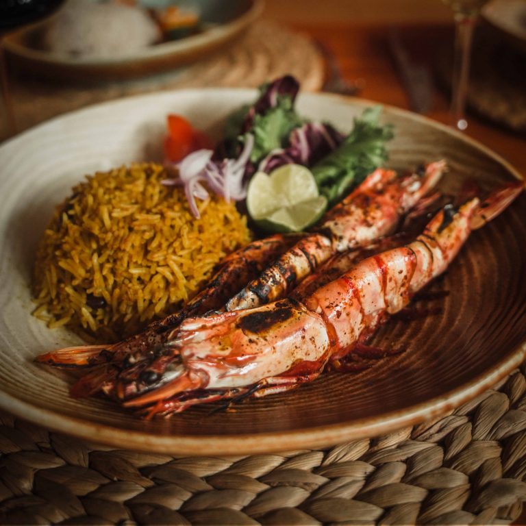 peri-peri king prawns
