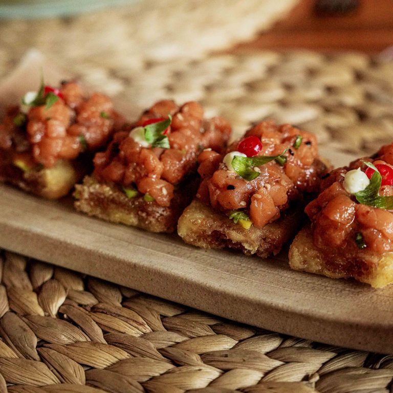 spicy SALMON & crispy rice